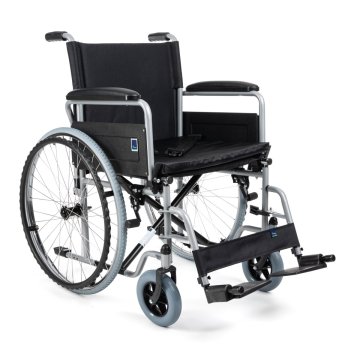Oceľový invalidný vozík 48 cm.